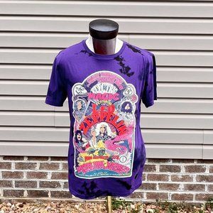 Led Zeppelin‎ Electric Magic Concert T Shirt Purple Band Tee Tie Dye Medium